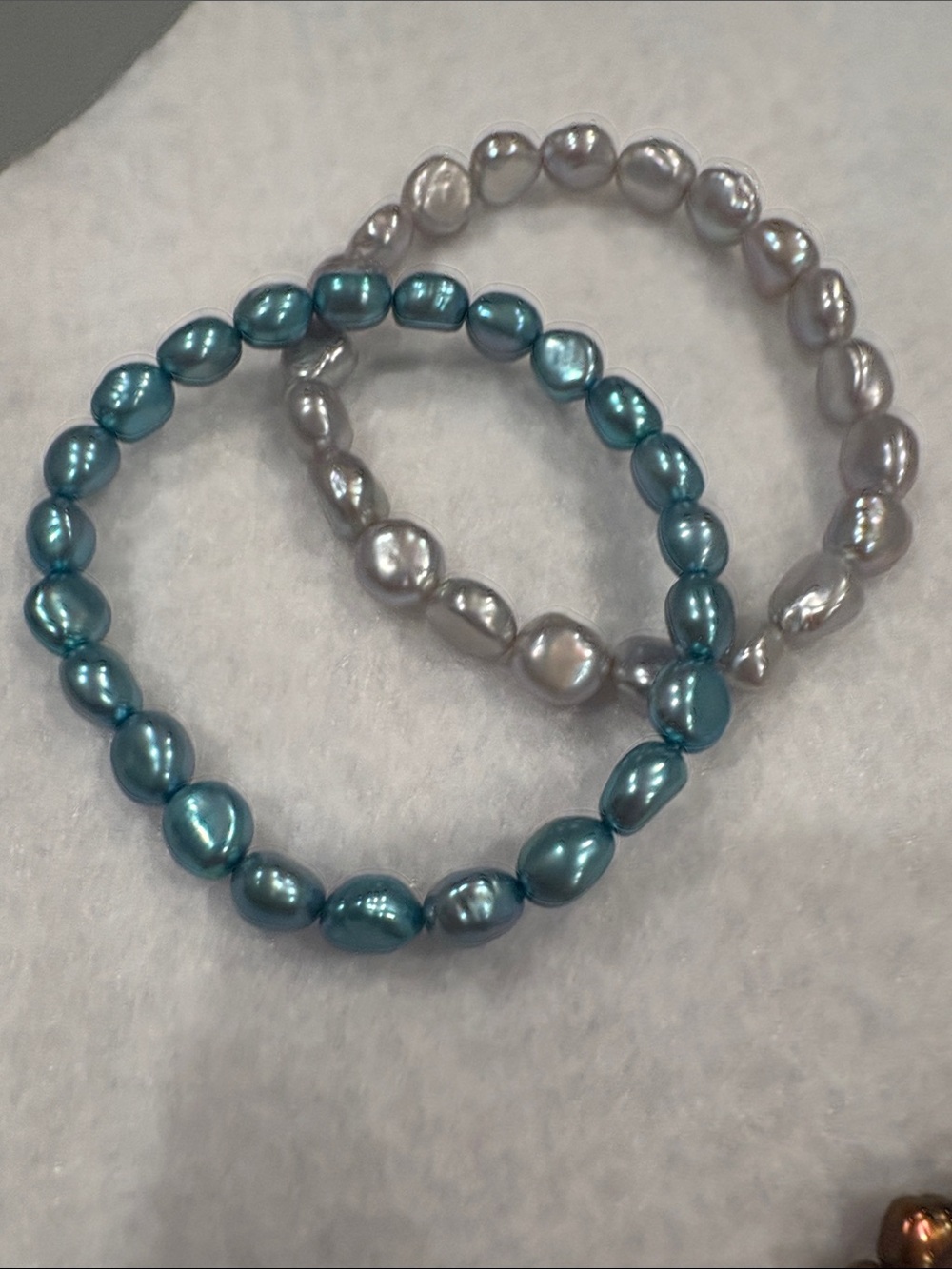 Sets of 2 Genuine Honora Pearl Stretch Bracelets    You get all 3 sets. - Picture 3 of 4